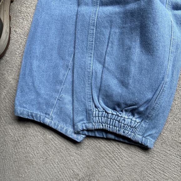 Deadstock 80s Dockers Jeans Mens 30x32 Pleated Denim Levis Cargo Tapered Vintage - Picture 14 of 15